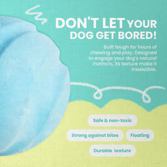 Snugarooz Sky Bounce Ballz Dog Toy – TPR High-Bouncing Fetch Balls – Floats on Water – Durable & Fun for Dogs of All Sizes