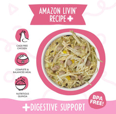 Weruva Meals 'n More Natural Wet Dog Food, Amazon Livin' Plus Digestive Support (Pack of 12)