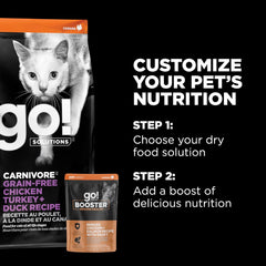 Go! Solutions Booster Immune Health, Grain-Free Wet Cat Food Topper , 2.5 oz Pouch