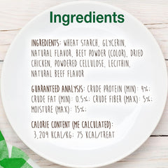 Nylabone Healthy Edibles Natural Dog Chews Long Lasting Meaty Center Beef Flavor Treats for Dogs