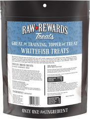Northwest Naturals Raw Rewards Freeze-Dried Whitefish Treats for Dogs and Cats - Bite-Sized Pieces - Healthy, 1 Ingredient, Human Grade Pet Food, All Natural, Proudly Made in USA