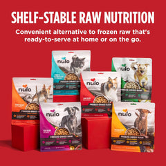 Nulo Freeze-Dried Raw Turkey & Salmon Recipe with Apples Complete and Balanced Dry Dog Food Kibble