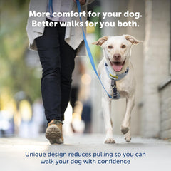 PetSafe Easy Walk Comfort No-Pull Dog Harness Full-Body Padding - Better Walks on The First Use - 5 Points of Adjustment , Blue