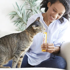 INABA Churu Hairball Control, Functional, Creamy Lickable Purée Cat Treat with Taurine & Vitamin E, 0.5 Ounces Each, 24 Tubes (4 per Pack), Tuna Recipe