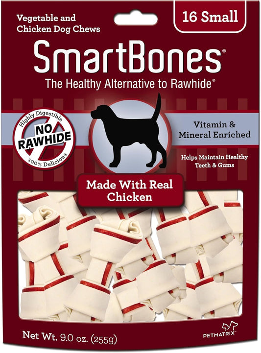 SmartBones Chicken Dog Chew, Mini 16-Pack