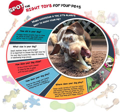SPOT Bam-Bones Bone - Made with Strong Bamboo Fiber, Durable Long Lasting Dog Chew for Light to Moderate Chewers, Great Toy for Adult Dogs & Teething Puppies under 25lbs, Chicken Flavor