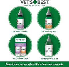 HERO PET Vet's Best Dog Ear Relief Wash, 4 oz