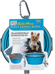 Loving Pets - Bella Roma Portable Travel Dog Bowl Collapsible Dog Food & Water Bowl (Blue)