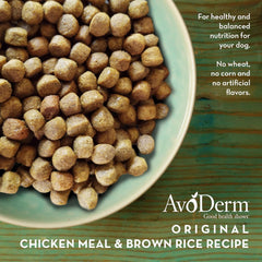 AvoDerm Natural Dry Dog Food, For Skin & Coat, Chicken & Rice Formula