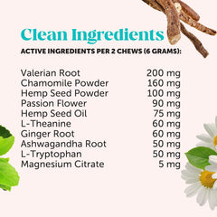 Pet Honesty Natural Hemp Calming Chews for Dogs - Dog Anxiety Relief - Calming Aid Supplement with Valerian Root, Chamomile, + Magnesium - Stress, Separation & Thunder Support - (Chicken, 90 Count)