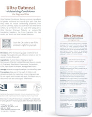 Veterinary Formula Smart Coat Complex Ultra Oatmeal Moisturizing Conditioner for Dogs – with Colloidal Oatmeal & Jojoba – Leaves Coat Soft, Shiny, Hydrated, Strong, with Long-Lasting Scent