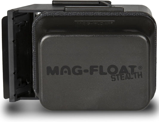 Large Black Stealth Glass Magnet Aquarium Scraper Cleaner with Blade - Floating Magfloat Magnetic Cleaning Tool