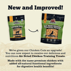 Redbarn Pet Products All-Natural Air Dried Chicken Training Treats for Puppies & Dogs – Grain-Free Single Protein Rewards Made in USA for Small, Medium, & Large Breeds - 8 oz Resealable Bag