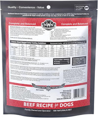 Northwest Naturals Freeze-Dried Beef Dog Food - Bite-Sized Nuggets - Grain-Free, High-Protein, Raw Diet, Human-Grade Ingredients, All Natural, Premium Quality, Healthy & Nutritious, Made in USA, 25 Oz