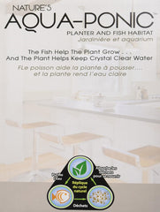 Penn-Plax (APON1) Aquaponic Planter and Aquarium for Betta Fish Tank Promotes Healthy Hydroponic Environment for Plants and Fish