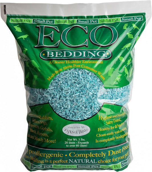Fibercore ECO BEDDING 99% Dust Free Paper Bedding for Small Pets and Birds, Blue