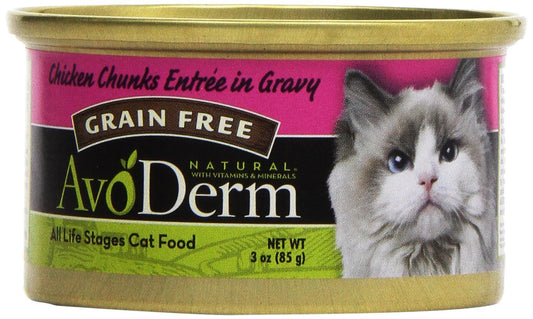 Avoderm, Cat Food Chicken, 3 oz  (Pack of 24)