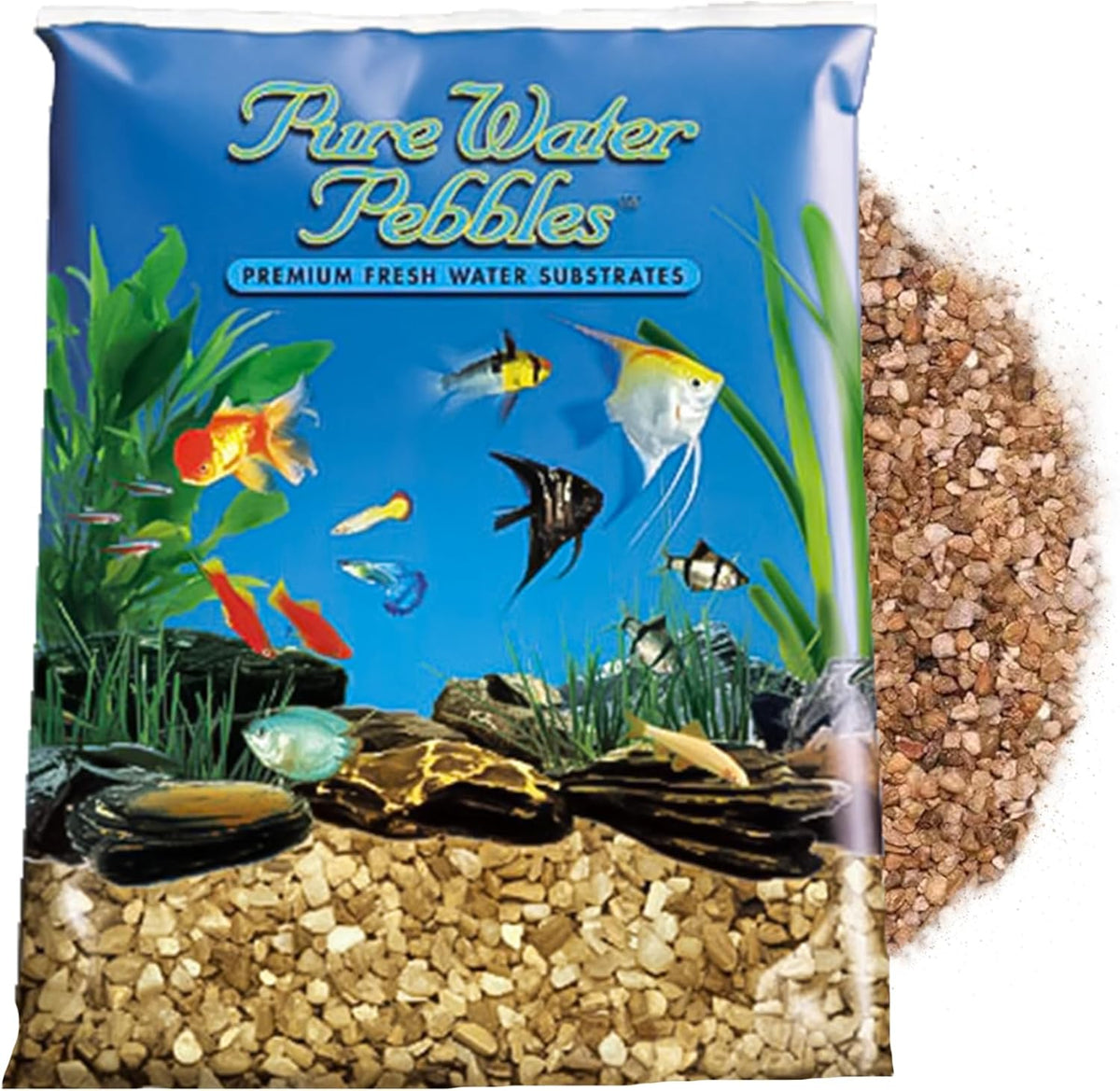 Fresh Nutty Aquarium Gravel - Non-Toxic, Colorfast, Vibrant Substrate for Aquariums, Terrariums, Ponds & Crafts