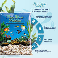 Cumberland River Aquarium Gravel - Non-Toxic, Colorfast, Vibrant Substrate for Aquariums, Terrariums, Ponds & Crafts