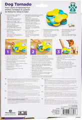Nina Ottosson Dog Tornado Treat Puzzle Dog Toy, Level 2 Intermediate, Blue