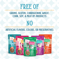 Weruva Cats in The Kitchen Slide N' Serve Grain-Free Natural Wet Pate Cat Food Pouches, Cattyshack