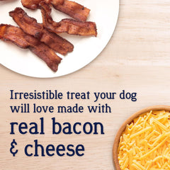 Miracle Corp - Stewart Freeze Dried Dog Food Topper, PuffTops, Bacon & Cheese, Resealable Pouch, Flavor Enhancing Meal Topper or Dog Treat, Made in USA