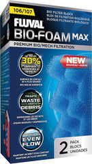 Fluval 107 Blue BioFoam MAX, Replacement Aquarium Filter Media