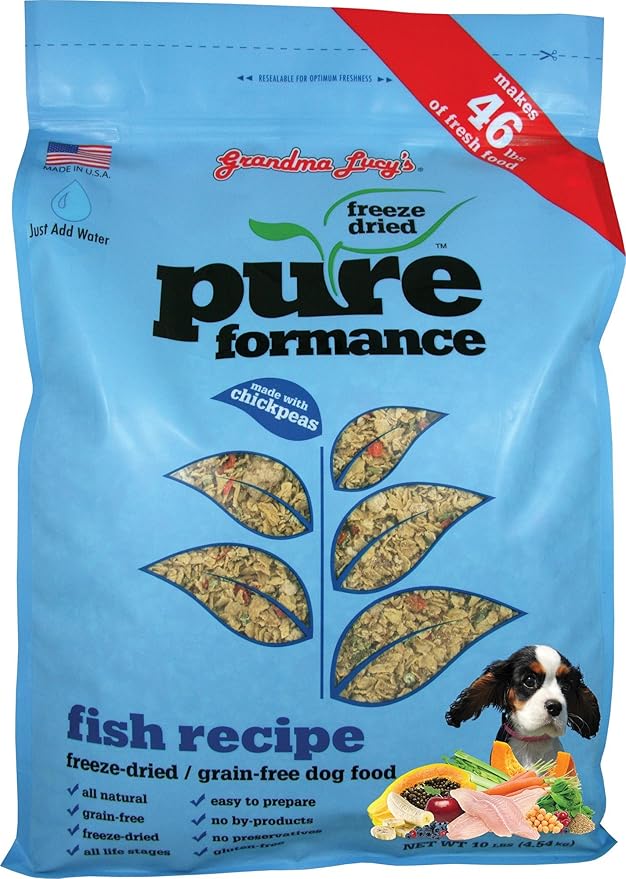 Grandma Lucy’s® Pureformance™ Freeze Dried Grain Free Fish Recipe Dog Food