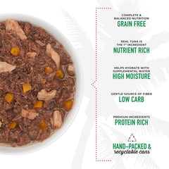 Tiki Cat Aloha Friends, Tuna, Ocean Whitefish & Pumpkin, Grain-Free & High Moisture, Wet Cat Food for All Life Stages