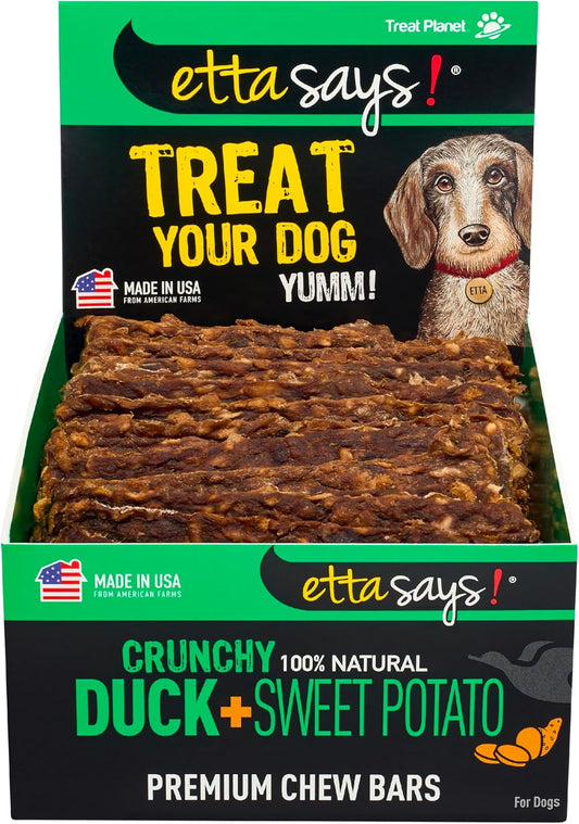 etta says! Premium Crunchy Chew Bars - All Natural - Made in The USA (12 Count Pack of 1)