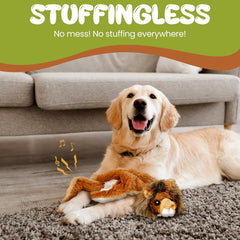 Skinneeez | Stuffless Dog Toy with Squeaker for All Dogs | Tug-of-War Toy for Small and Large Breeds | 14” | Jungle Cat Assorted Design | by Ethical Pet, Model Number: 5569