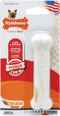 Nylabone Power Chew Classic Bone Chew Toy for Dogs, Durable Dog Toys for Aggressive Chewers, Chicken Flavor