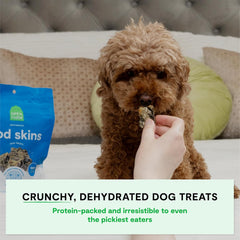 Open Farm, Dehydrated Dog Treats, High Protein & Low Carbohydrate Cod Skins, Crunchy Texture, Single Ingredient Wild-Caught Cod Skins Recipe, 7oz Bag Bulk-Size