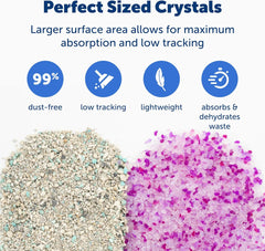 PetSafe ScoopFree Odor Control Crystal Cat Litter, Lavender Scent, 8 Lb Bag