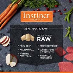 Instinct Raw Boost, Natural Dry Dog Food with Freeze Dried Pieces, High Protein, Grain Free Recipe - Real Beef