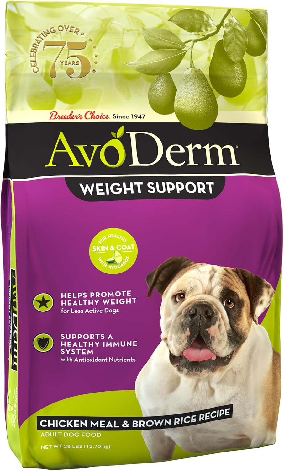 Avoderm Natural Weight Support Dry Dog Food 28 Pound (Pack of 1)