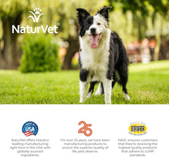 NaturVet VitaPet Adult Daily Vitamins for Dogs With Breath Aid – Includes Full Spectrum of Vitamins, Minerals, Omega-6 Fatty Acids, Parsley – Designed for Dogs Over 1 Year – 60 Ct.