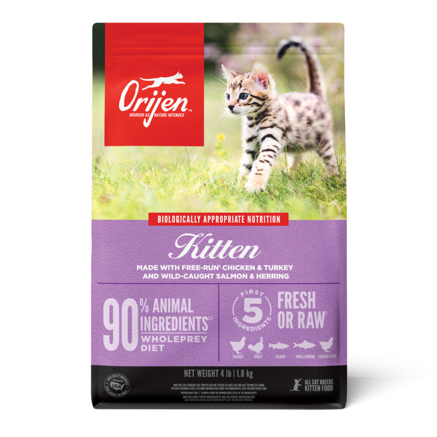 ORIJEN Dry Kitten Food, Grain Free Food for Kittens, with WholePrey Ingredients