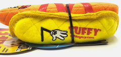 Tuffy Funny Food Hotdog Plush Dog Toy