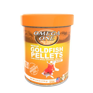 Omega One Goldfish Pellets, Sinking