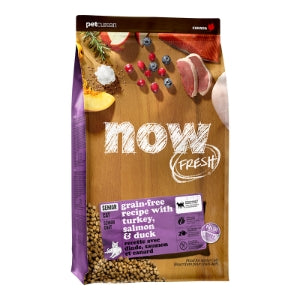 Now Fresh Grain-Free Senior Dry Cat Food with Turkey, Salmon & Duck, Premium Kibble Made with Real Meat & Fish, Chicken-Free Recipe, Supports Healthy Weight Management