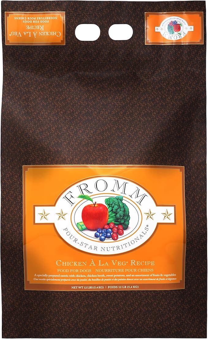 Fromm Four-Star Nutritionals Chicken A La Veg Dog Food - Premium Dry Dog Food - Chicken Recipe