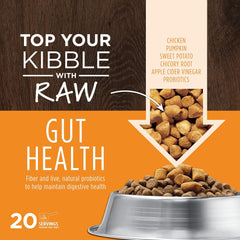 Instinct Raw Boost Mixers, Freeze Dried Dog Food Topper with Functional Ingredients, Grain Free, Real Chicken - Gut Health