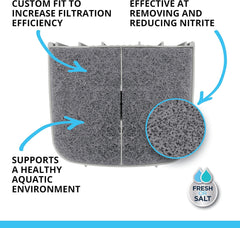 Fluval 307/407 Nitrite Remover Pad, Replacement Aquarium Canister Filter Media, 6-Pack
