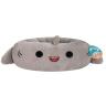 Squishmallows Gordon the Shark Plush Bolster Pet Bed Grey