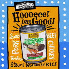Fromm Frommbalaya Beef, Vegetable, & Rice Stew Dog Food - Premium Wet Dog Food - Beef Recipe - Case of 12 Cans