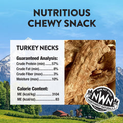 Northwest Naturals Raw Rewards Freeze-Dried Turkey Neck Treats for Dogs and Cats - Whole Neck - Healthy, 1 Ingredient, Human Grade Ingredients, All Natural, Proudly Made in USA, 6 Oz