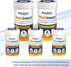 Aqueon Nutrinsect Fish-Free Fish Food, Tropical Flakes, 1.59 oz