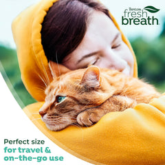 TropiClean Fresh Breath Drops for Cats Travel Size | Cat Mouthwash | Water Additive For Cats | Kitten Bad Breath Water Additive | Made in the USA |