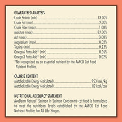 AvoDerm Natural Wild By Nature Salmon in Salmon Consomme Wet Cat Food 3oz 24 PK